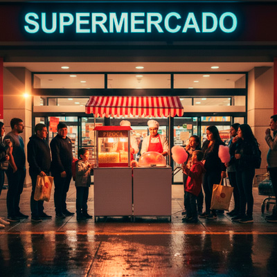 Foto Barraquinha de Pipoca e Algodao Doce Evento