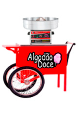 Foto Carrinho de Algodao Doce Vermelho